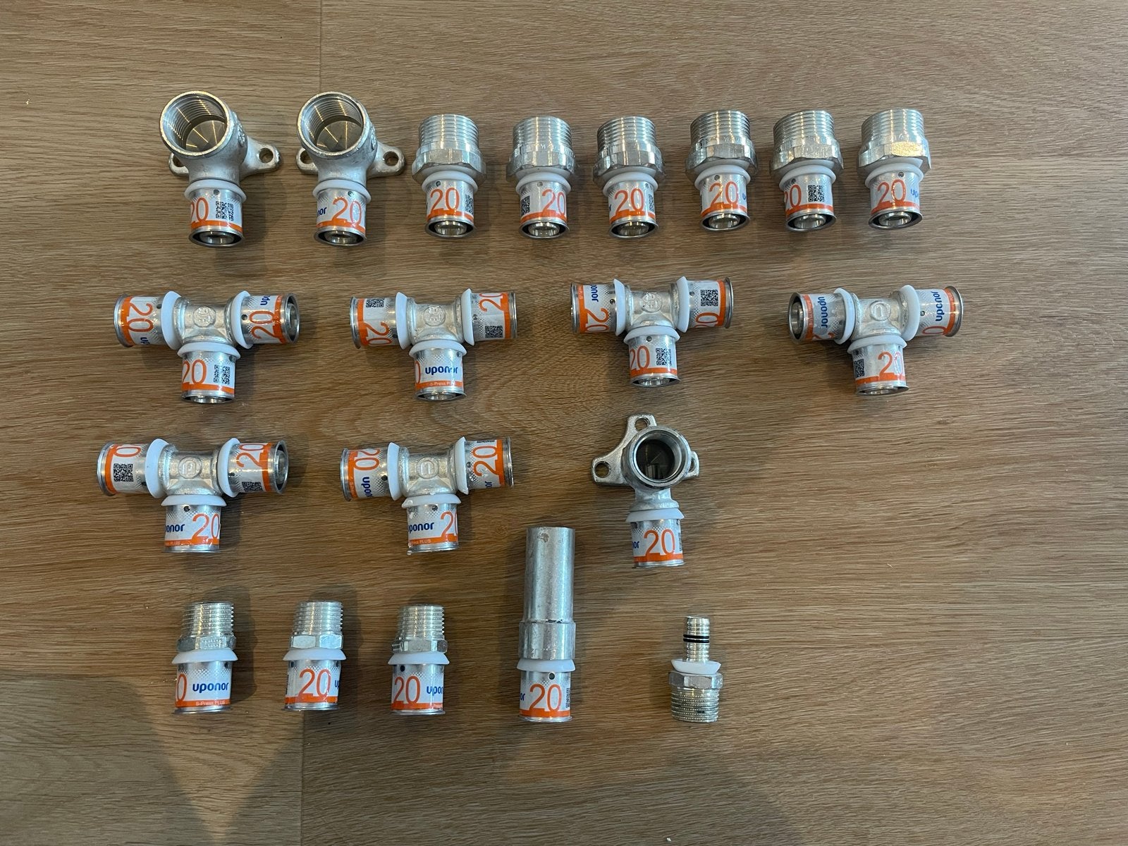 Uponor S-Press Plus Fittingen 20mm Mix, Overige materialen, Overige typen, Nieuw, Minder dan 2 meter
