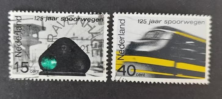 nederland nvph 818 819, Postzegels en Munten, Postzegels | Nederland, Verzenden, Na 1940, Gestempeld