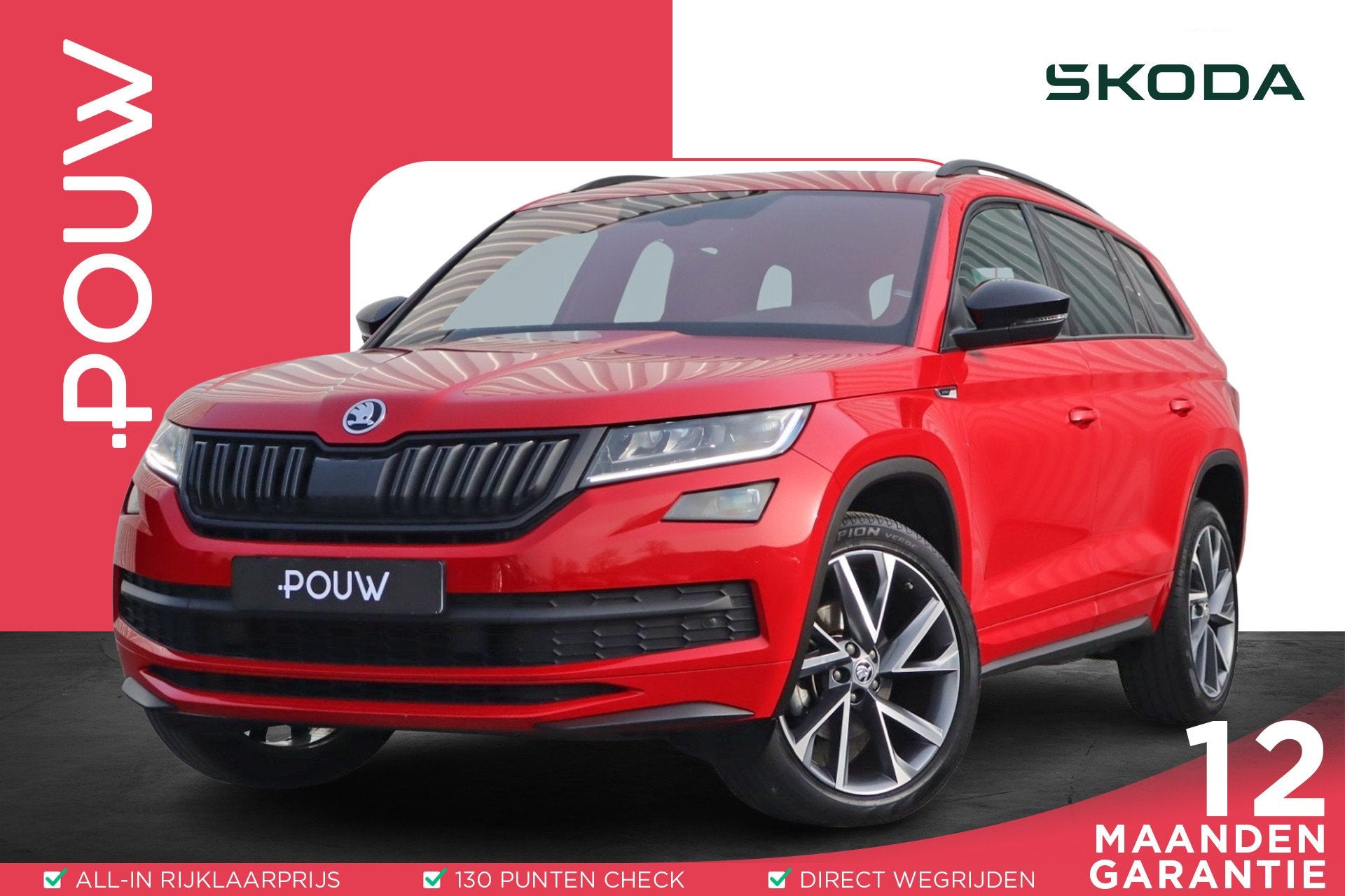 Skoda Kodiaq 1.5 TSI 150pk DSG Sportline Business | Panorama, Auto's, 12 maanden, Automatische klimaatregeling, 4 cilinders, Origineel Nederlands