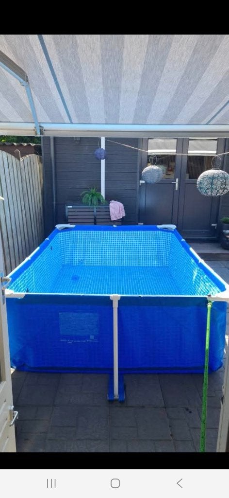 Zwembad met waterfiler intex, Tuin en Terras, Zwembaden, Ophalen, Zo goed als nieuw, Opzetzwembad, 200 tot 400 cm
