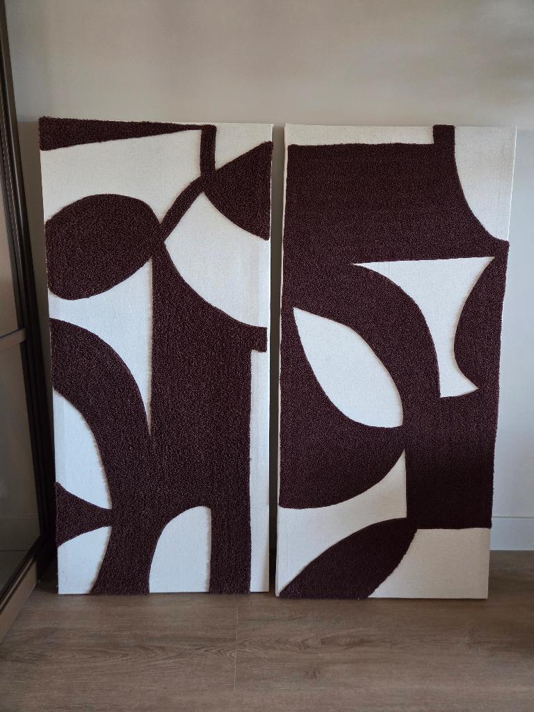 Nieuw met prijskaartje: Japandi wanddecoratie / doeken, Nieuw, 130 cm, 60 cm, Overige stijlen