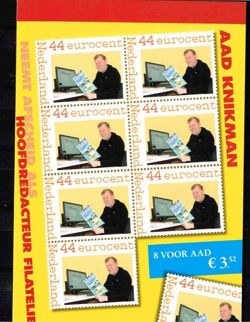 Aad Knikman postzegelboekje /p70, Ophalen of Verzenden, Na 1940, Postfris
