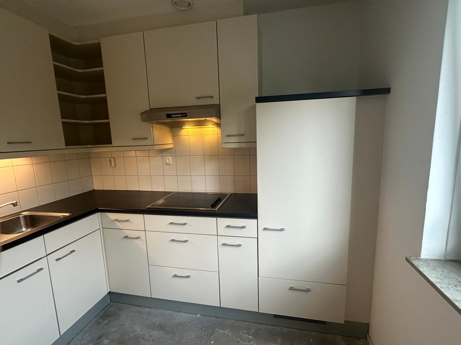 Complete hoekkeuken, Huis en Inrichting, Keuken | Complete keukens, Ophalen, Gebruikt, Hoekkeuken, Kunststof