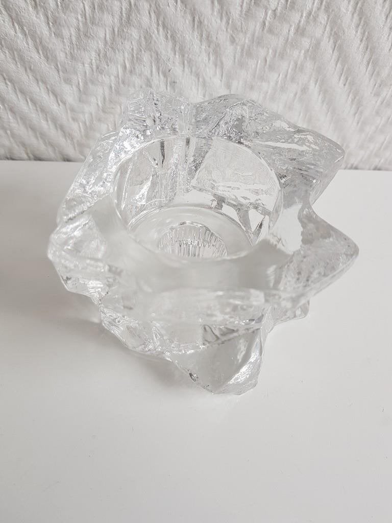 D005 Kandelaar, frosted glass, ws Christer Sjögren, Ophalen of Verzenden, Zo goed als nieuw, Overige materialen, Kandelaar