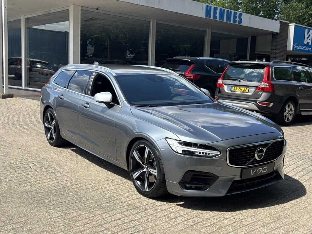 Volvo V90 2.0 T5 R-Design Keyless 360 ACC+ Pilot Assist, 15 km/l, Huisgarantie, 4 cilinders, Leder