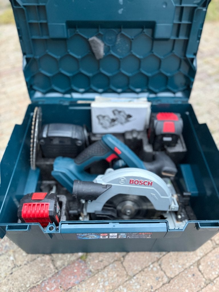 Bosch Blauw GKS 18V-57 G Professional accu cirkelzaag, Cirkelzaag, Ophalen of Verzenden, Zo goed als nieuw, 30 tot 70 mm