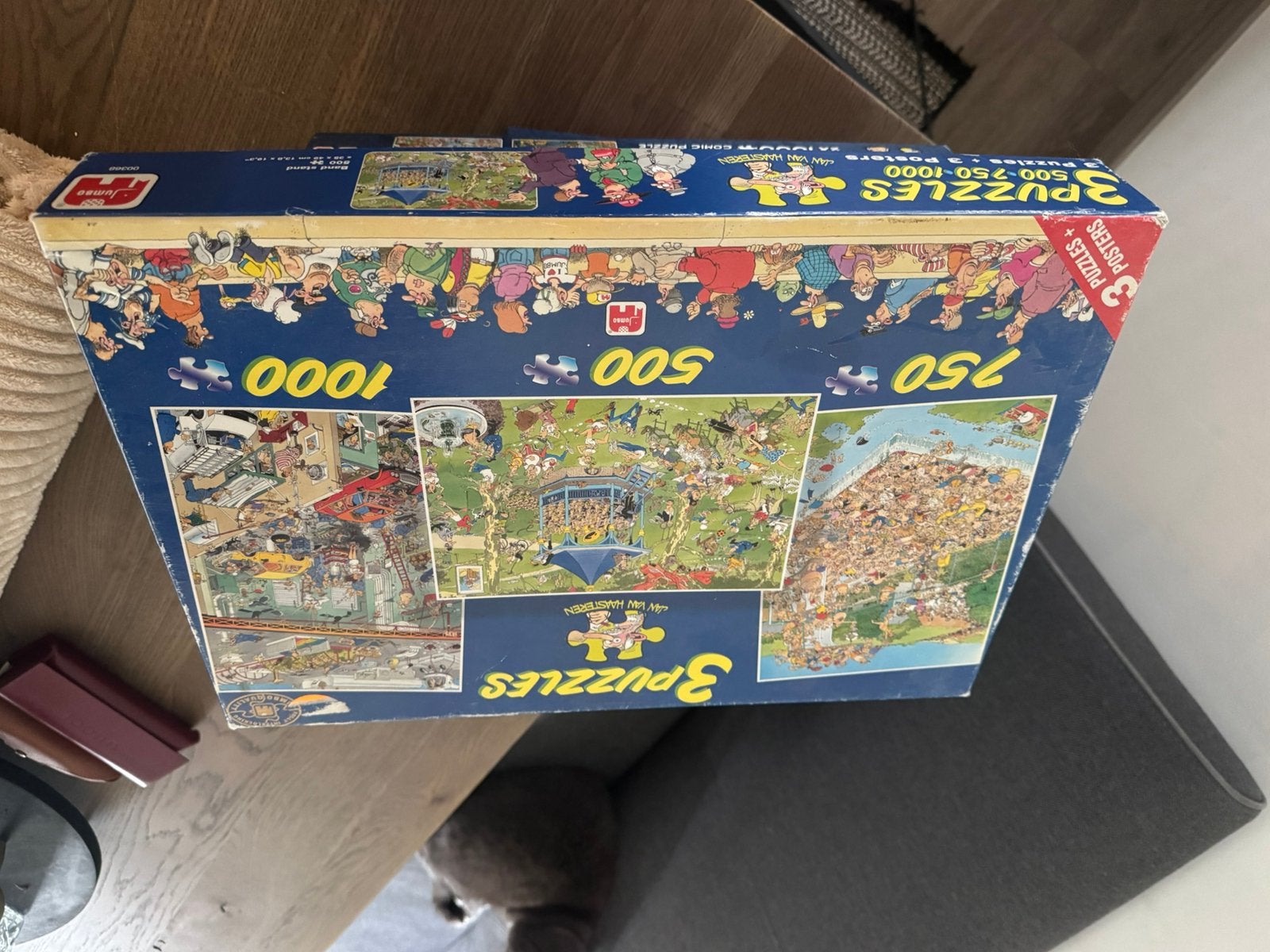 Van Haasteren puzzels - 4 dozen, 2x2 puzzels, niet gecontrol, Ophalen of Verzenden, 500 t/m 1500 stukjes, Gebruikt, Legpuzzel