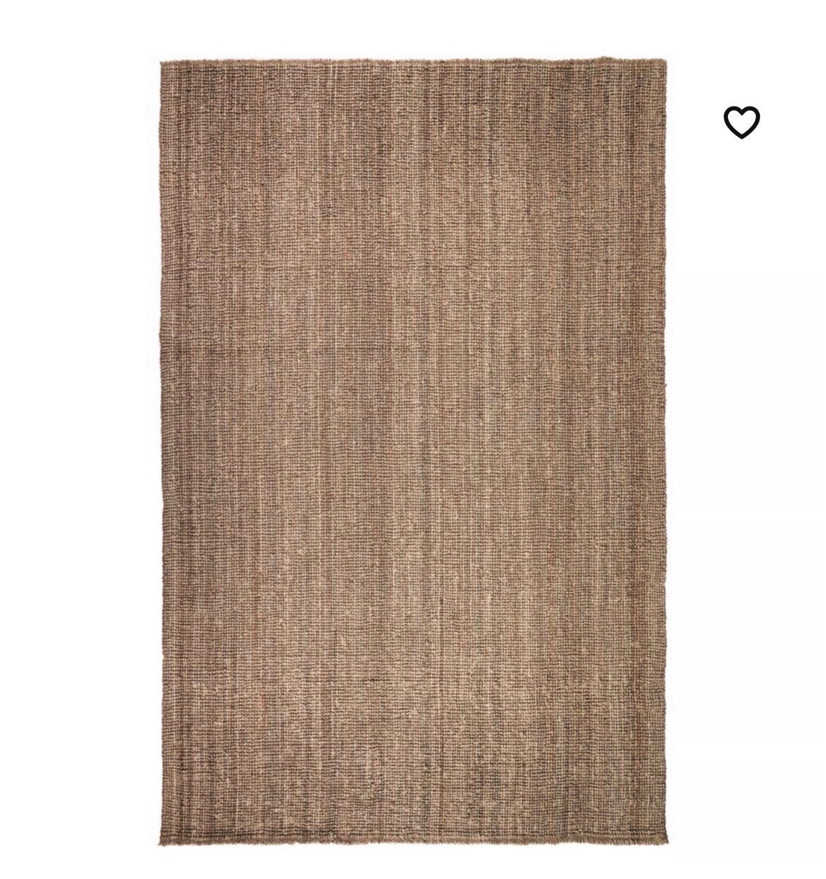 Ikea LOHALS Jute vloerkleed, bruin, handgeweven, Ophalen, Gebruikt, Bruin, 200 cm of meer