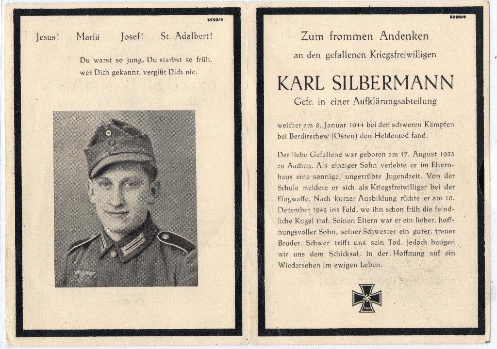 bidprentje W2, Verzenden, Luchtmacht, Duitsland, Foto of Poster