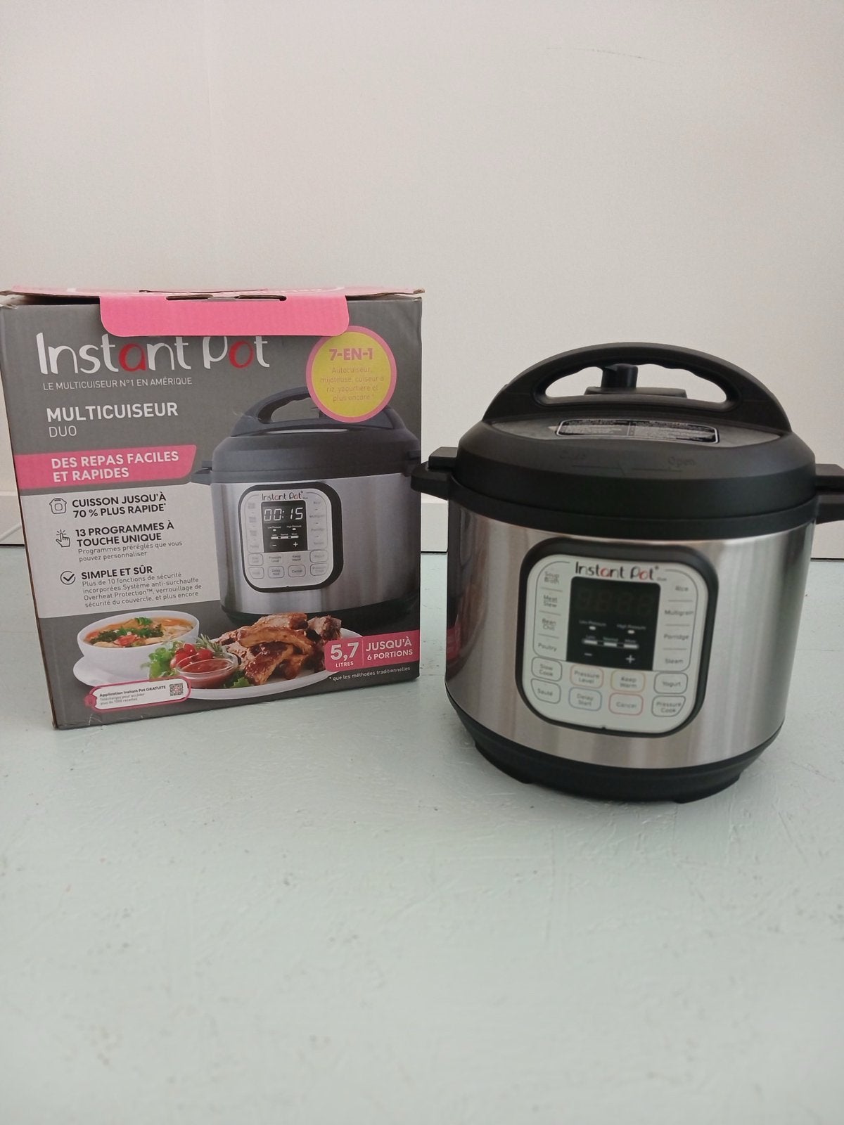 Instant pot duo 7 in 1 multicooker 5,7 liter slowcooker, Overige typen, Ophalen of Verzenden, Zo goed als nieuw