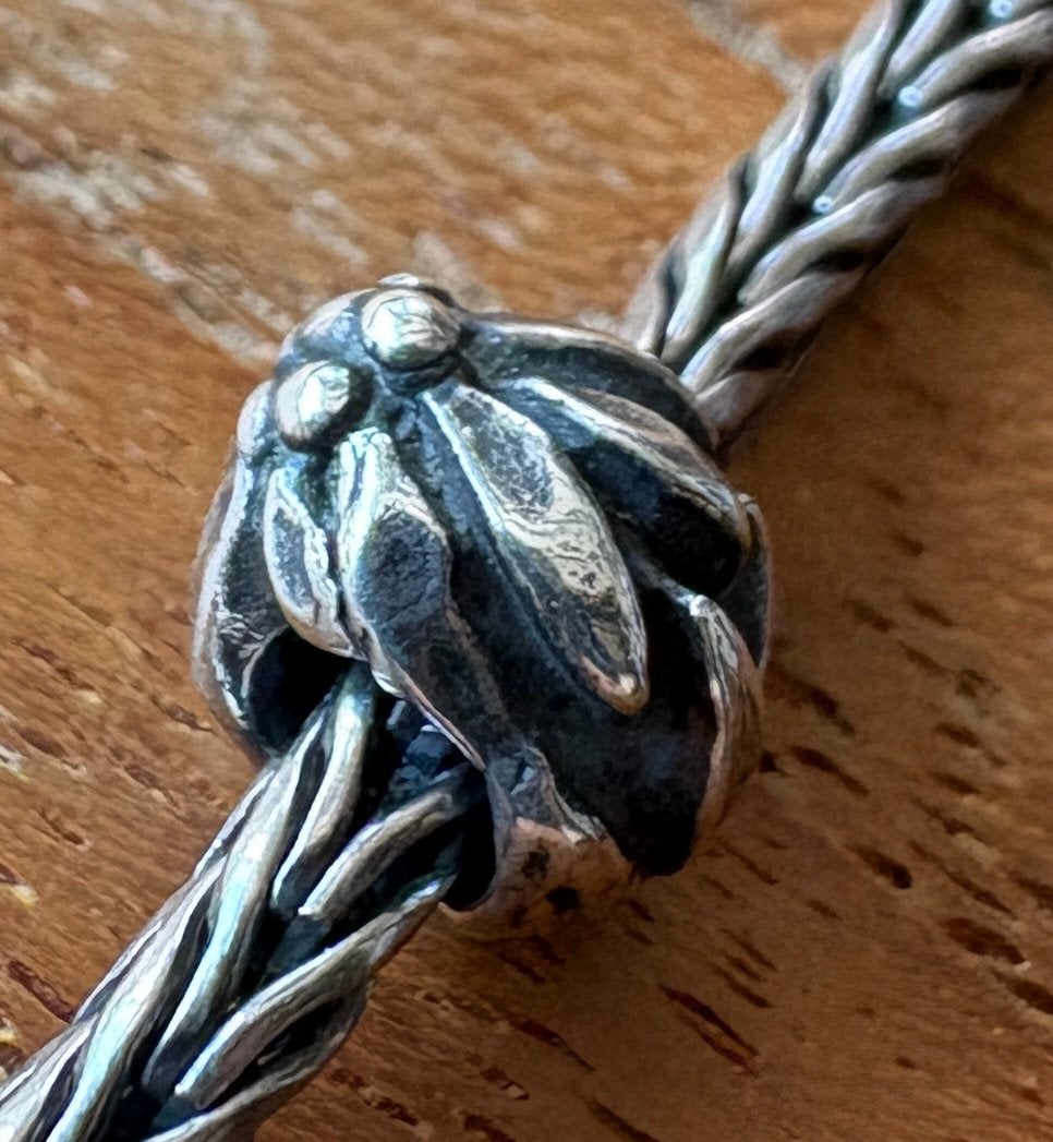 Trollbeads Stille Bloem NIEUW, Sieraden, Tassen en Uiterlijk, Verzenden, Nieuw, Zilver, Trollbeads