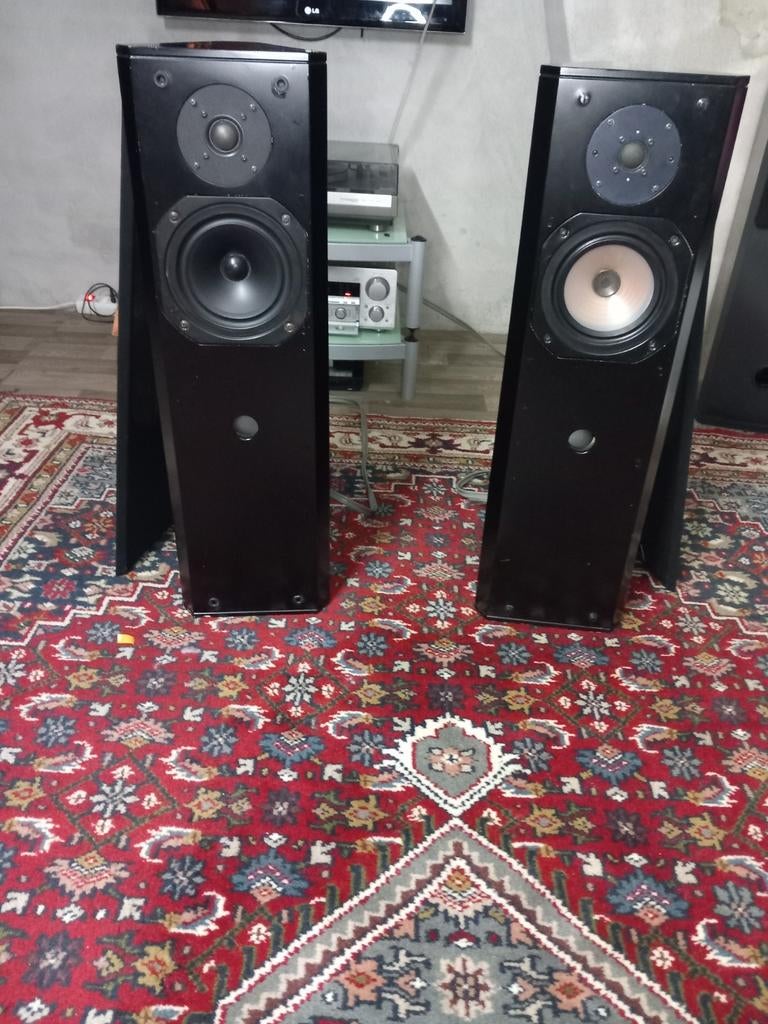 Driade model 7(zwart), Audio, Tv en Foto, Luidsprekers, Ophalen, Front, Rear of Stereo speakers, Overige merken