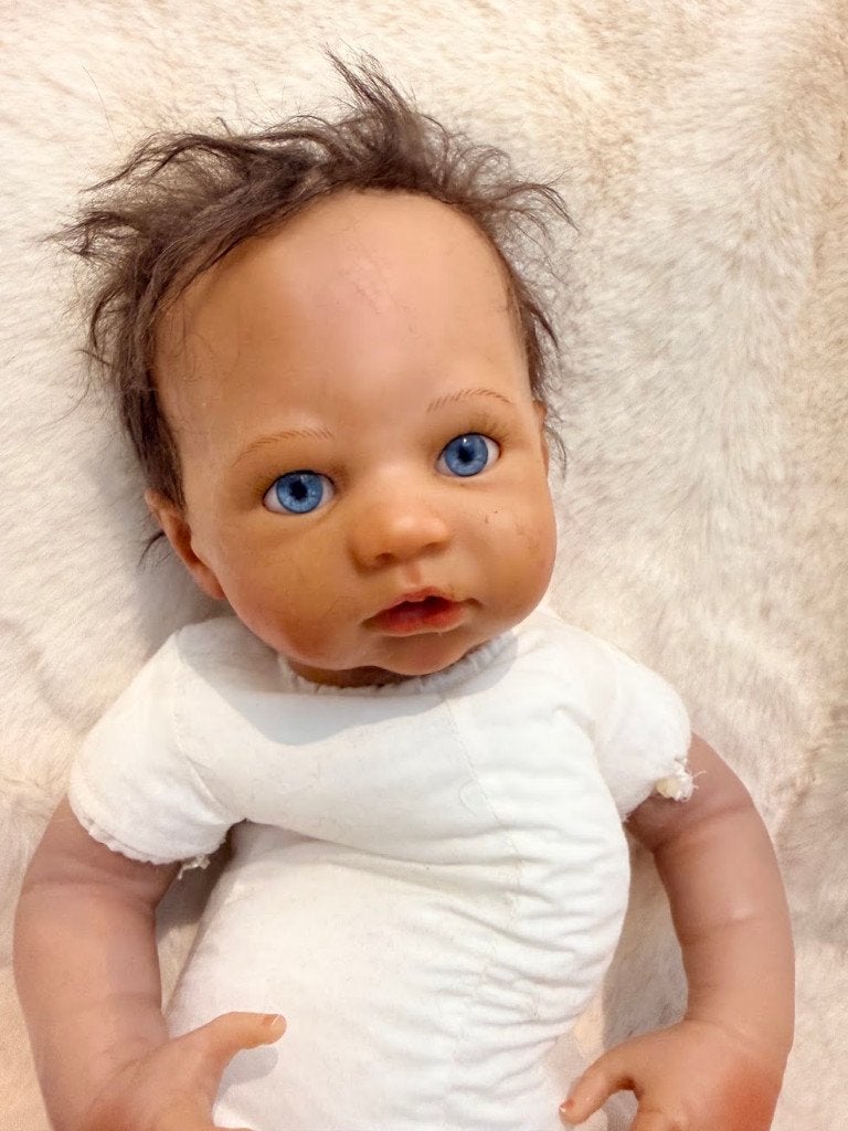 Levensechte reborn pop Emilia - 53 cm, Verzamelen, Ophalen of Verzenden, Gebruikt, Pop, Levensecht of Reborn