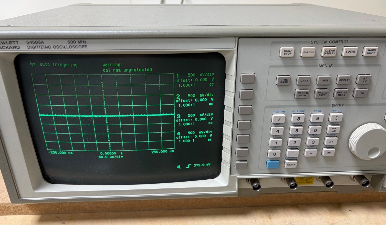HP54503A Digitizing Oscilloscope 500MHz, Ophalen, Gebruikt