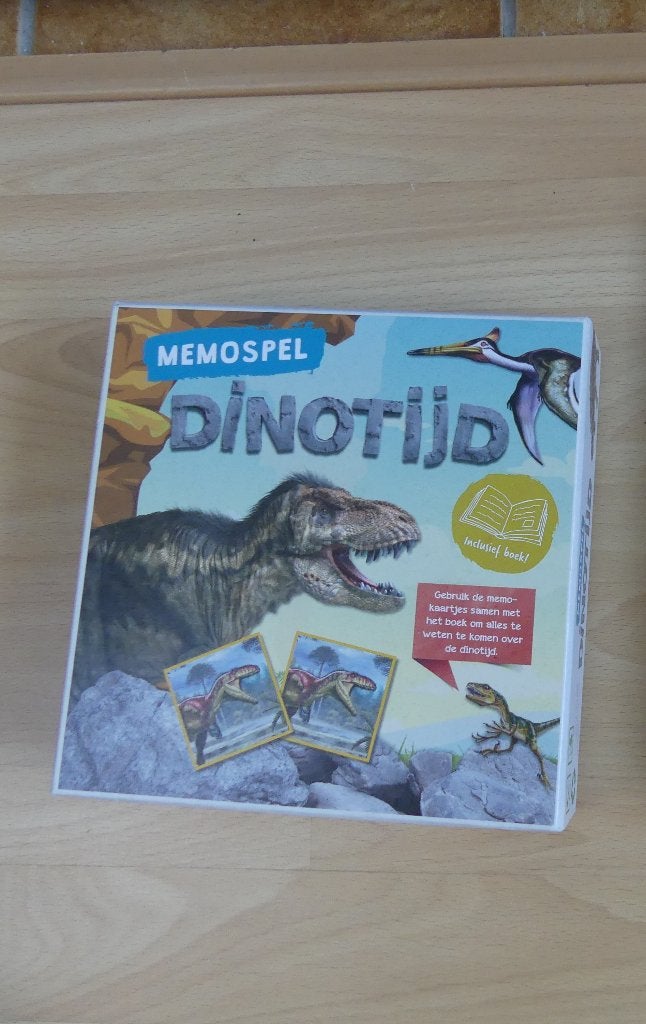 Spel/ Dinotijd / Nieuw / Memospel inclusief boek / Naturalis, Ophalen of Verzenden, Zo goed als nieuw, Ontdekken