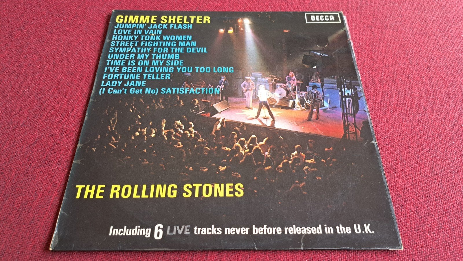 The Rolling Stones Gimme Shelter vinl lp (Decca UK), Ophalen of Verzenden, Zo goed als nieuw, 12 inch, Poprock