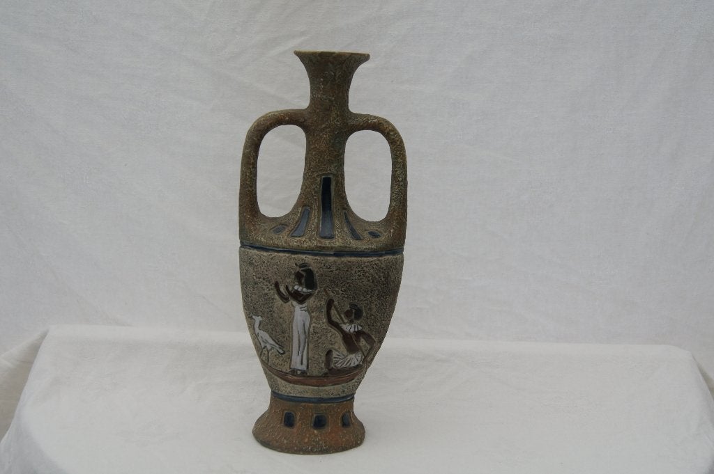 Vaas met Egyptische taferelen, Ophalen of Verzenden