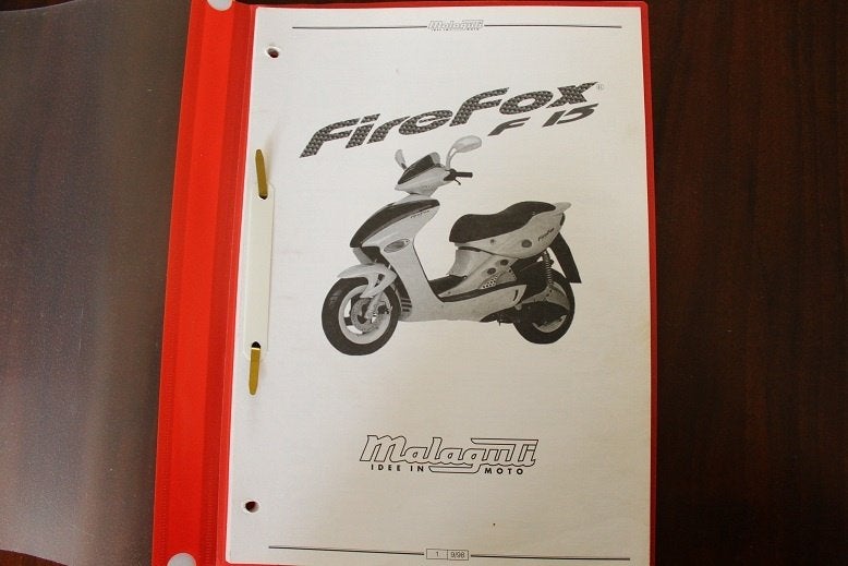 Malaguti Firefox F15 1998 scooter workshop manual, Ophalen of Verzenden, Gebruikt