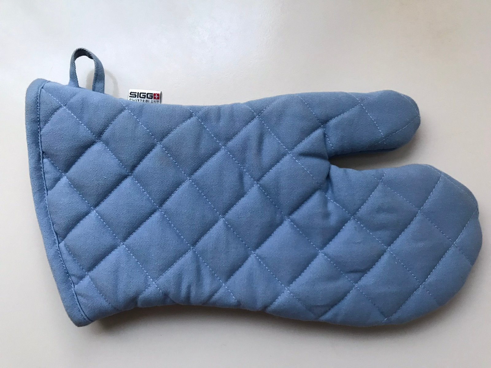 NIEUWE blauw-grijze ovenwant - SIGG Switzerland -, Ophalen of Verzenden, Nieuw, Blauw, Ovenwant