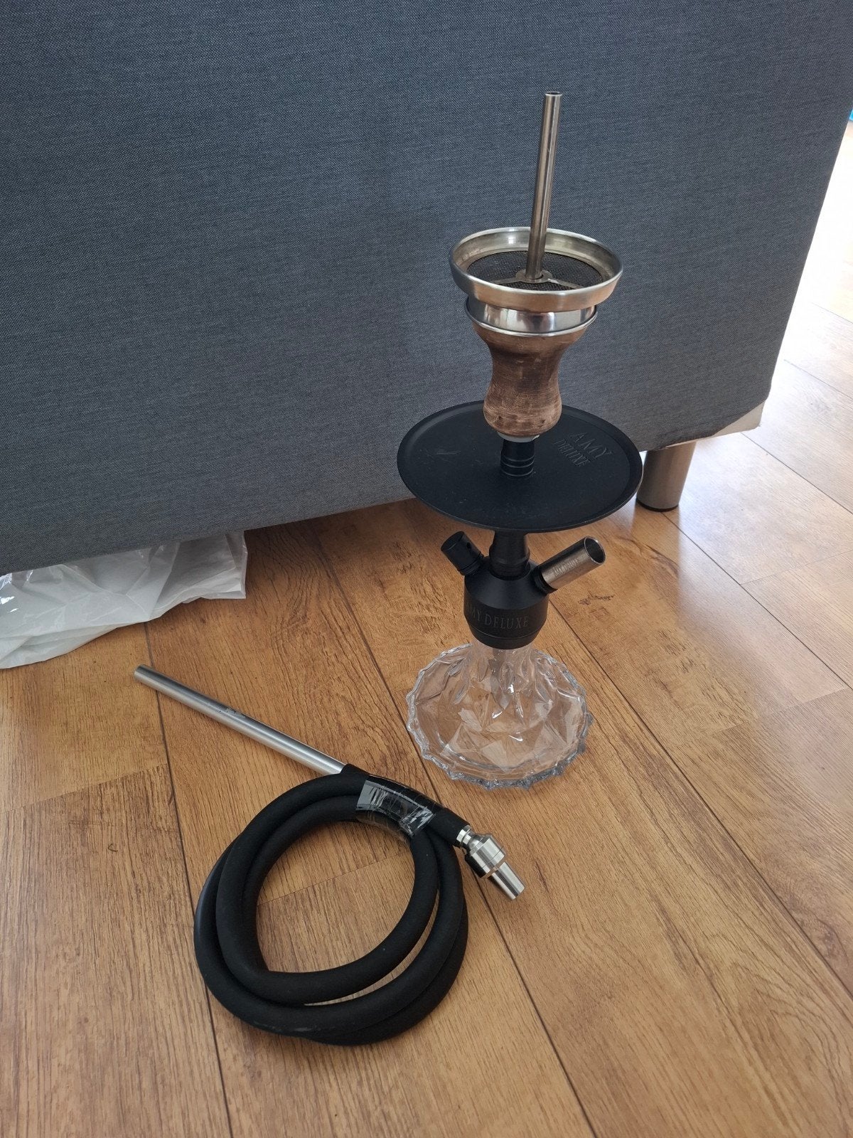 Mini shisha Amy deluxe waterpijp, Ophalen of Verzenden, Zo goed als nieuw, (Water)pijp