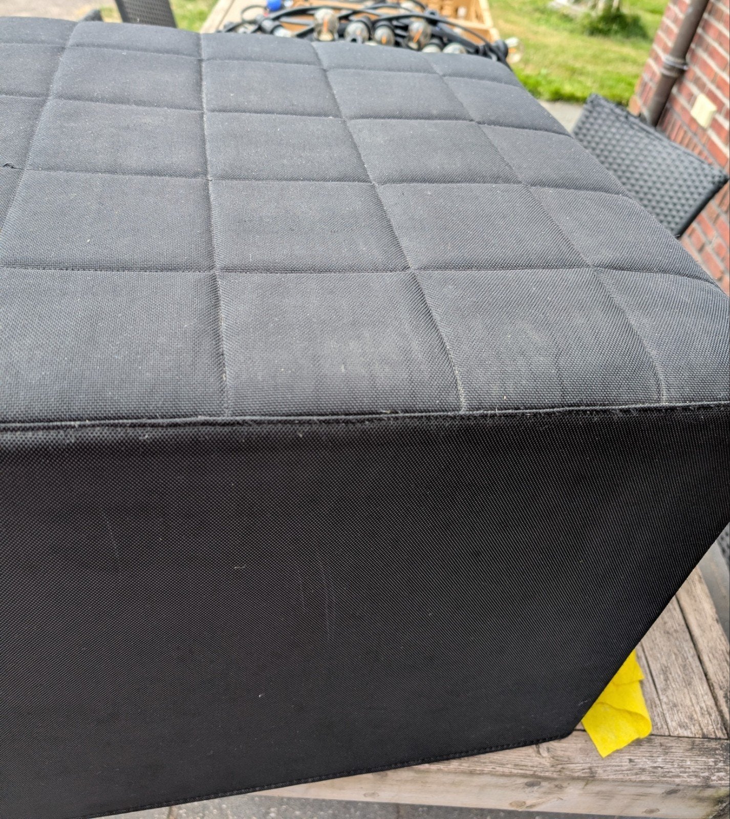 Fatboy Point Outdoor Poef Zwart 60 x 60 x 48cm, Ophalen, Overige materialen, Gebruikt, Modern, Outdoor, Casual