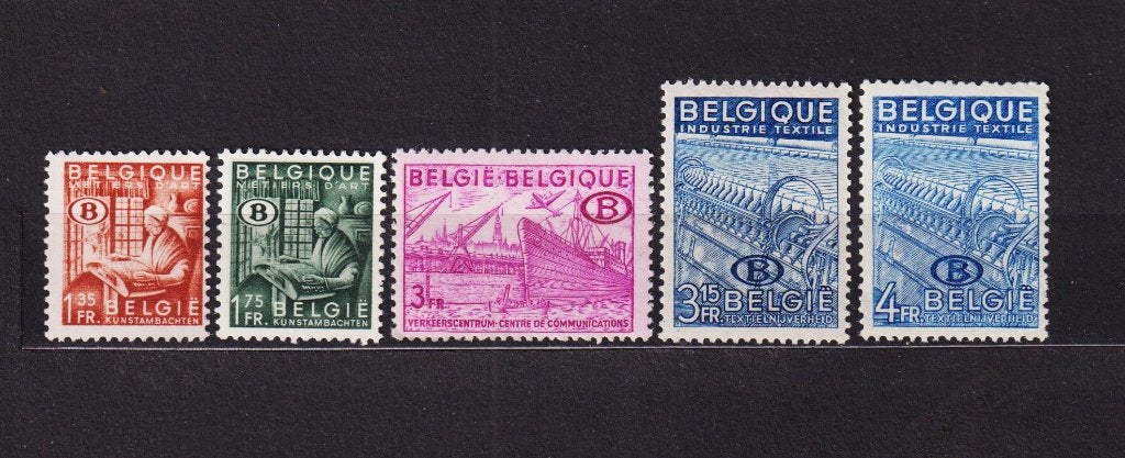 België Dienstzegels 1948 S42-S46 **, Ophalen, Postfris, Postfris