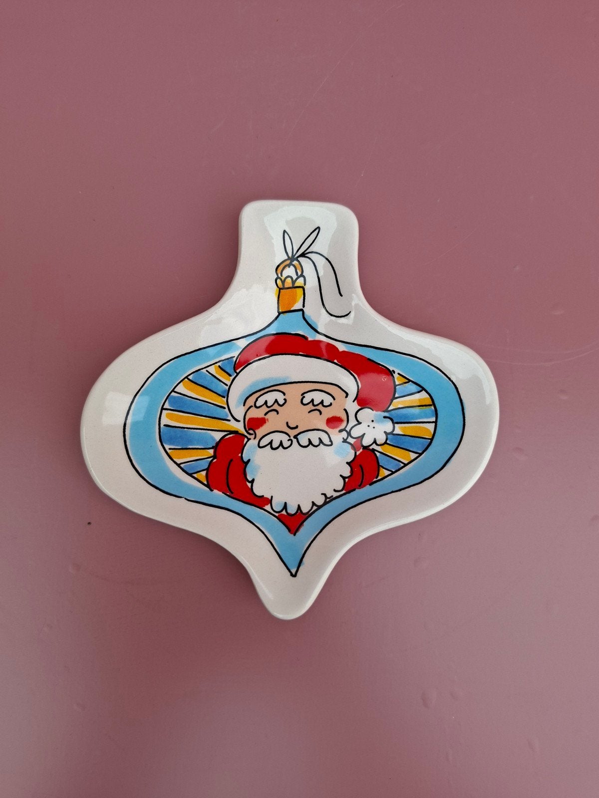 Blond Amsterdam kerst petit four bordje, Ophalen of Verzenden, Zo goed als nieuw, Aardewerk, Bord(en)