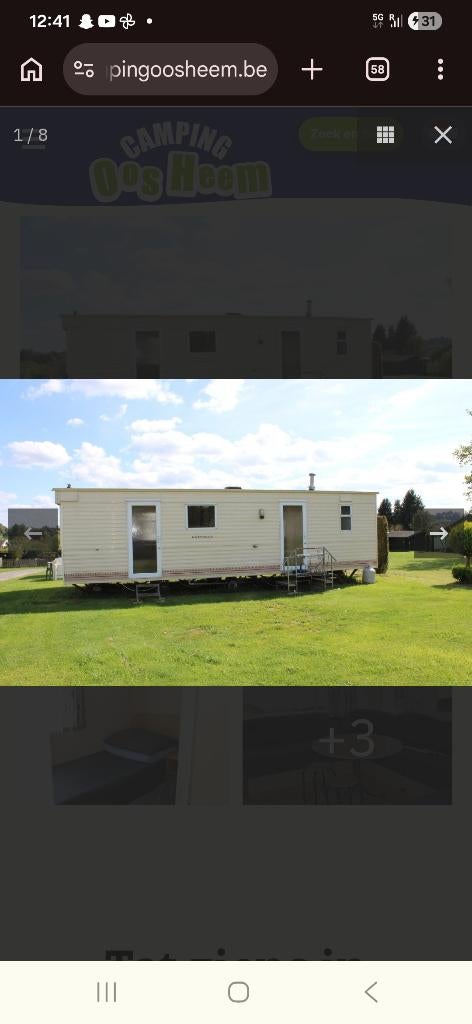 Te huur / te koop Stacaravan Belgische ardennen, Caravans en Kamperen, Verhuur