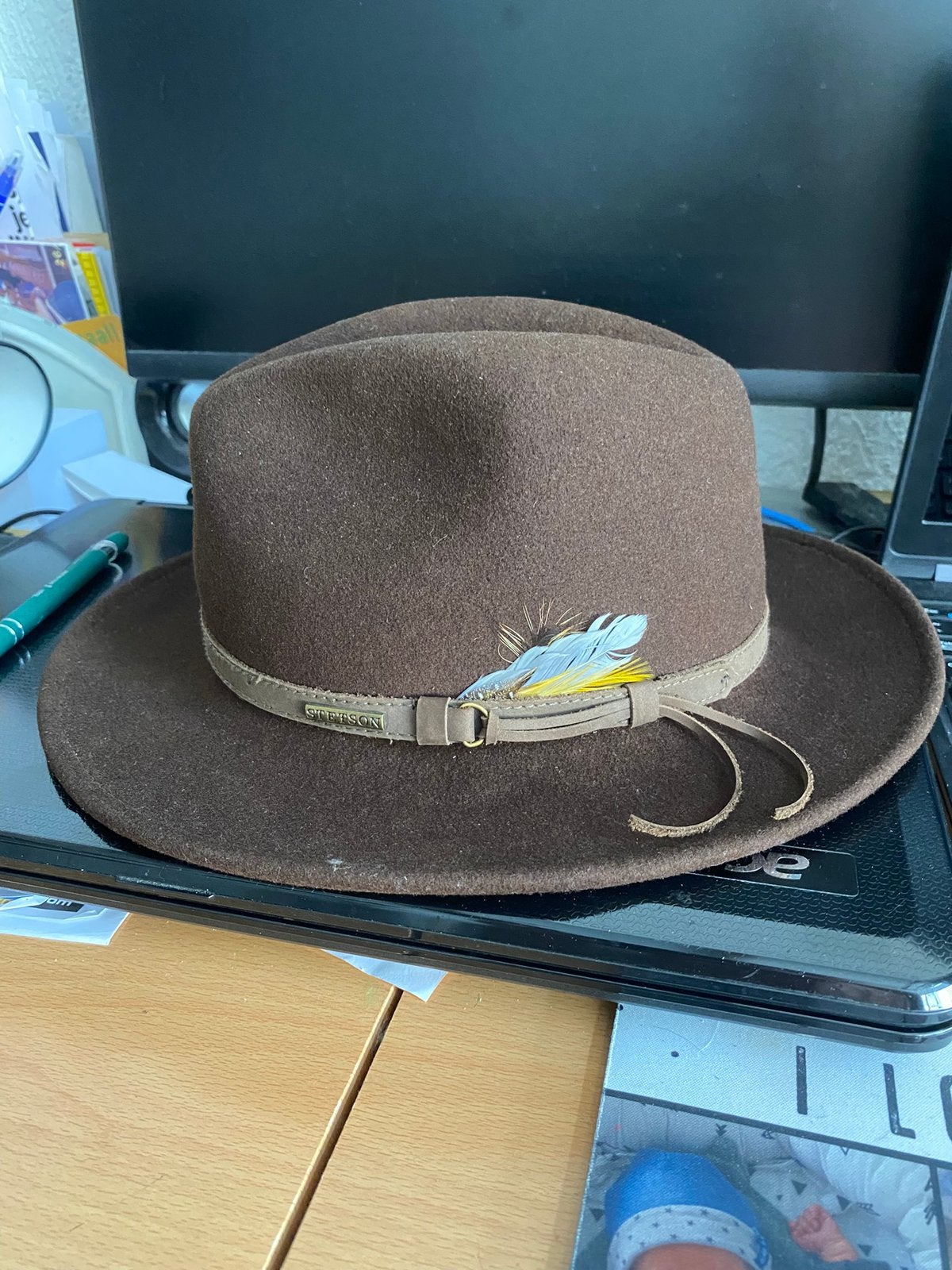 STETSON VitaFelt Traveller Hoed, kleur bruin, maat S (55), Stetson, Hoed, Ophalen of Verzenden, 57 cm (M, 7⅛ inch) of minder