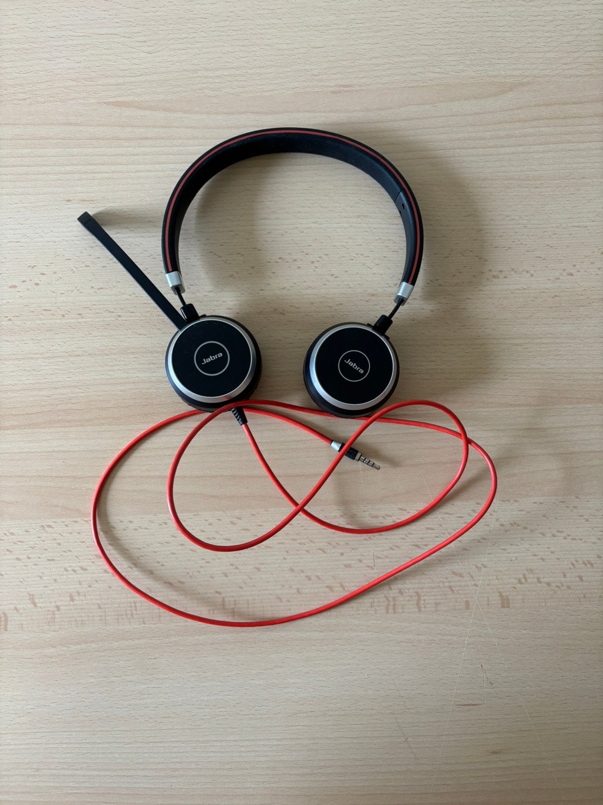 Jabra headset, Computers en Software, Headsets, On-ear, Ophalen of Verzenden, Zo goed als nieuw, Jabra