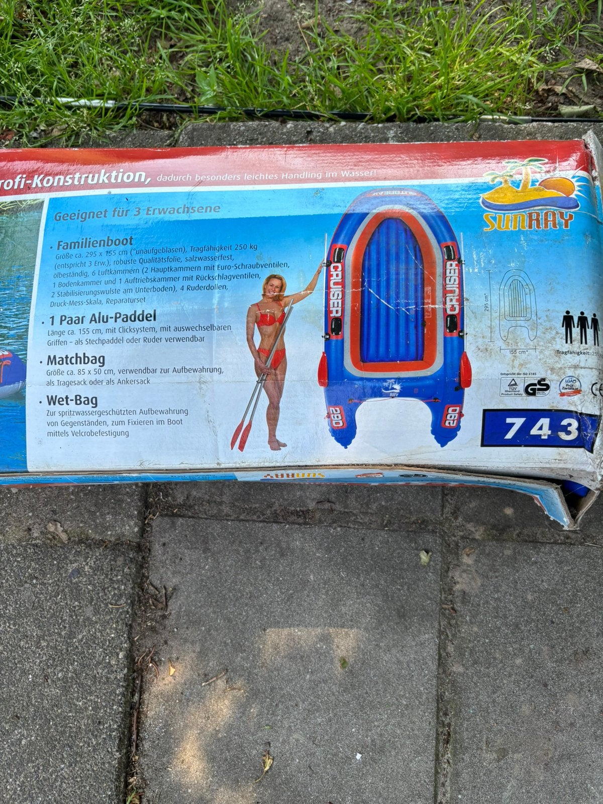 Rubber boot 3 personen opblaasbaar met peddels compleet, Ophalen of Verzenden, Zo goed als nieuw, Overige typen, Met peddels
