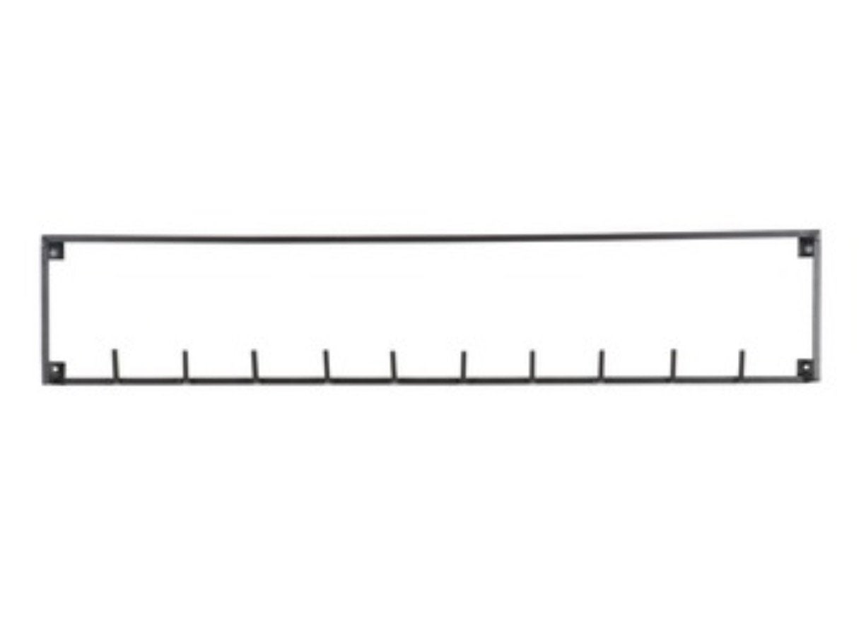 WOOOD metalen kapstok Meert met 10 haken, 82-16 cm zwart, Wandkapstok, Nieuw, Ophalen of Verzenden, Minder dan 100 cm