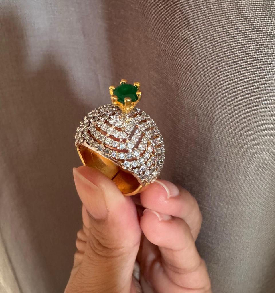 Luxe statement ring – trendy fashion sieraden dames, Sieraden, Tassen en Uiterlijk, Ringen, Overige materialen, Nieuw, Ophalen of Verzenden