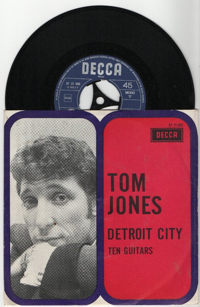 Tom Jones – Detroit City, Cd's en Dvd's, Vinyl Singles, Gebruikt, 7 inch, Single, Ophalen of Verzenden