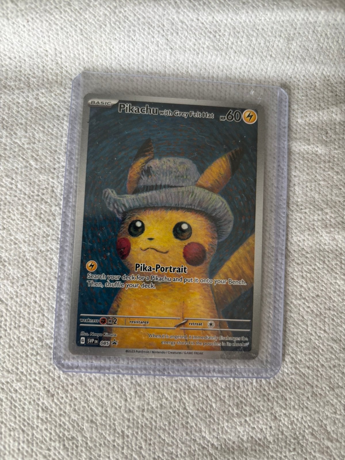 Pikachu van gogh raw, Ophalen of Verzenden, Zo goed als nieuw, Losse kaart