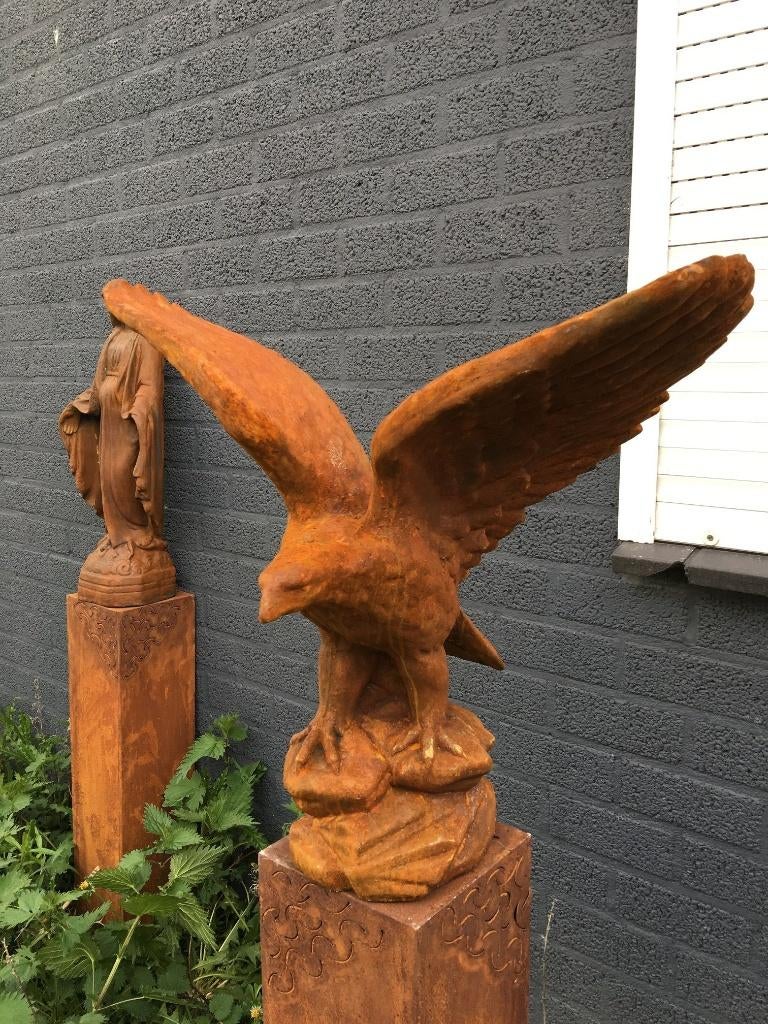 Adelaar vol steen oxid, prachtig beeld., Tuin en Terras, Steen, ., Nieuw, Ophalen of Verzenden