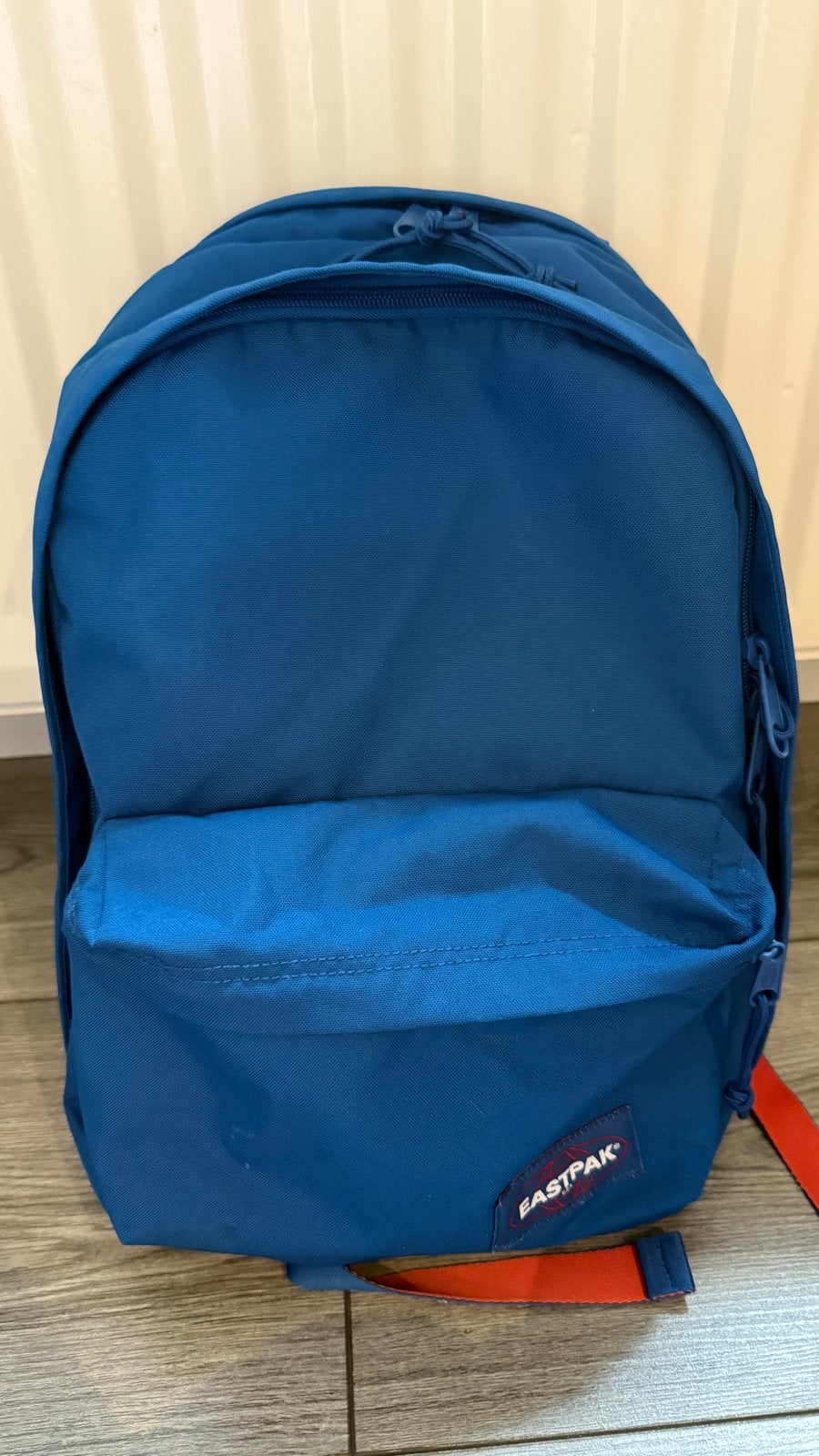Eastpak Padded Pak'r rugzak - Blauw/oranje, Ophalen of Verzenden, Gebruikt, 25 tot 40 cm, Eastpak