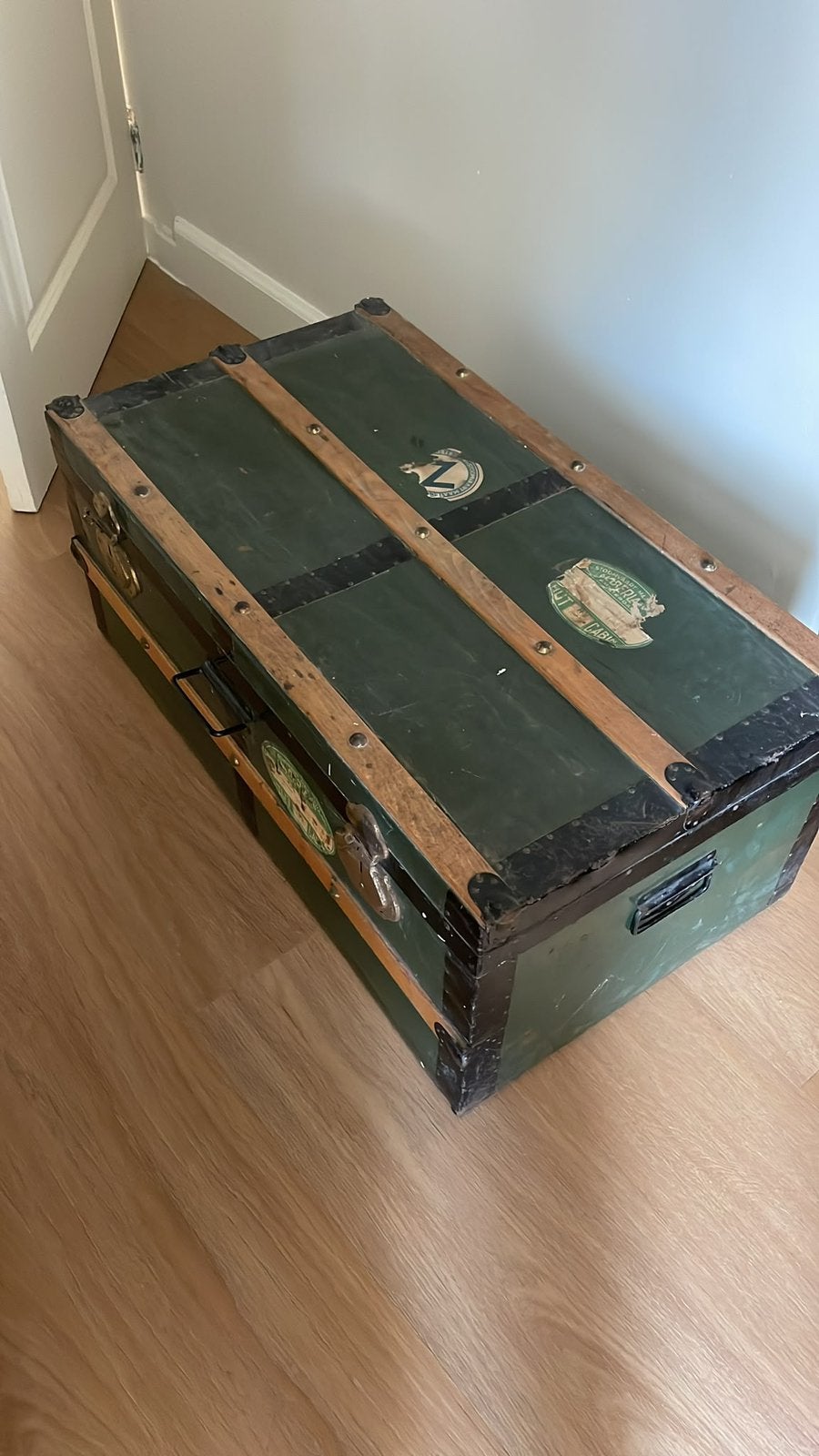 Oude reiskoffer, Huis en Inrichting, Ophalen of Verzenden, Gebruikt, Minder dan 50 cm