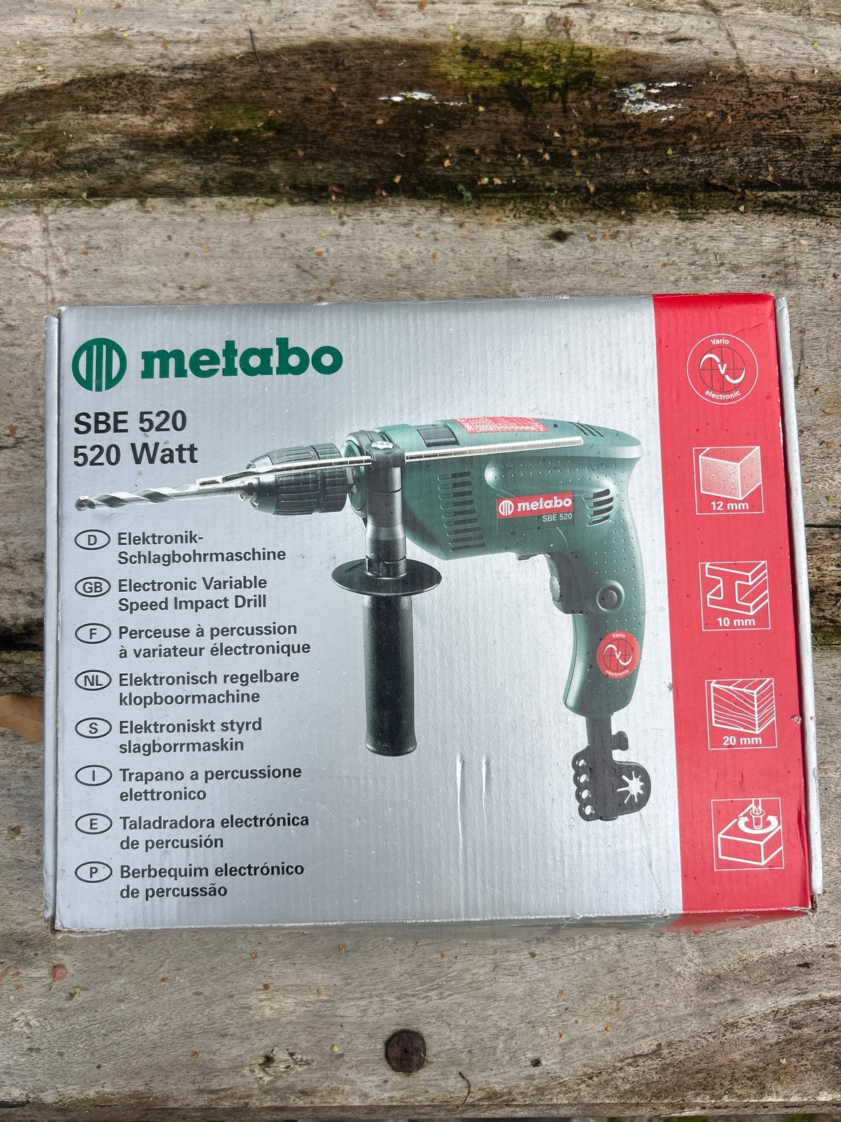 Metabo SBE 520 Klopboormachine - Nieuw in doos, Boormachine, Nieuw, Ophalen of Verzenden, Klopboormechanisme