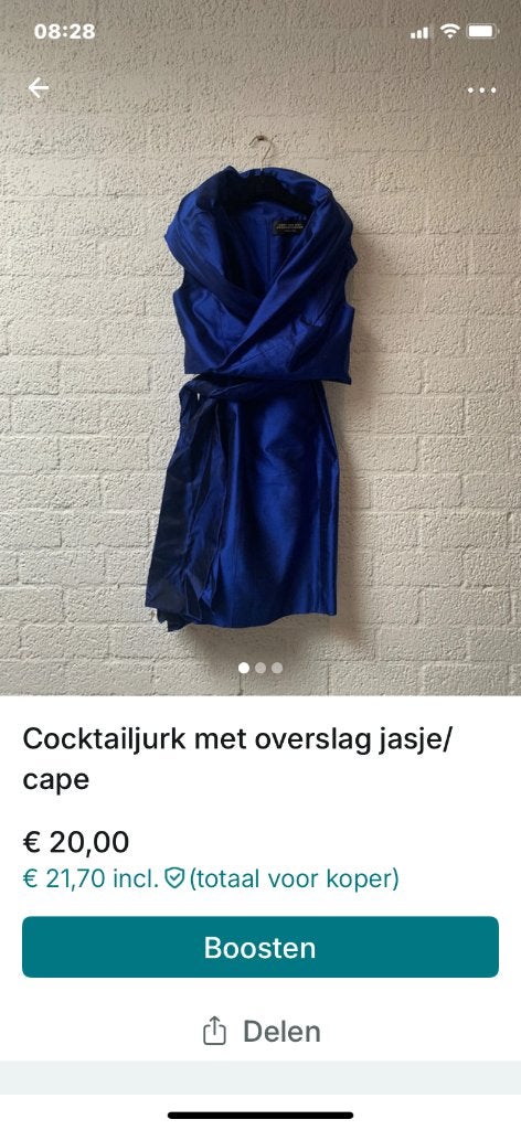 Dameskleding, Kleding | Dames, Jurken, Ophalen, Addy van de Krommenacker, Blauw, Zo goed als nieuw