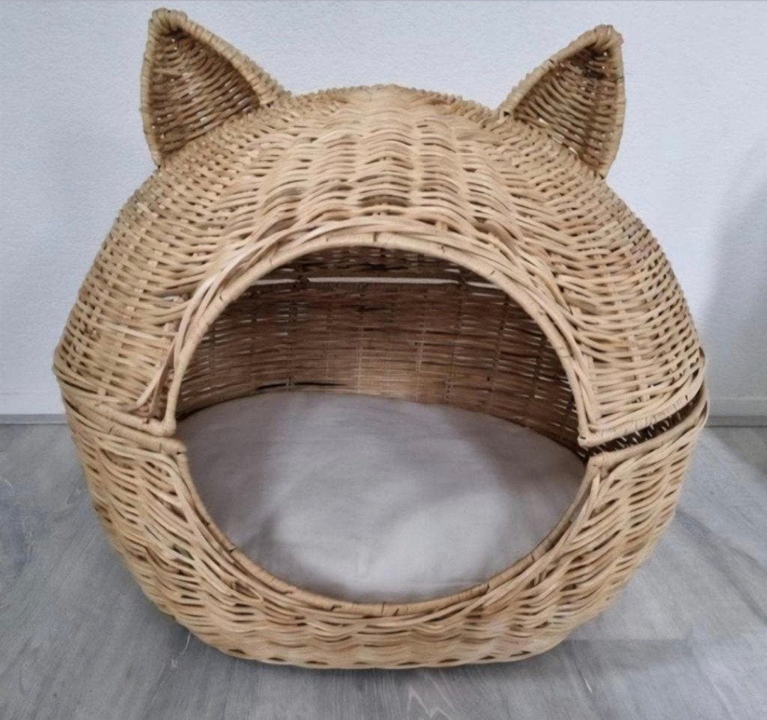 Grote luxe rieten kattenmand, Dieren en Toebehoren, Ophalen, Nieuw, Riet