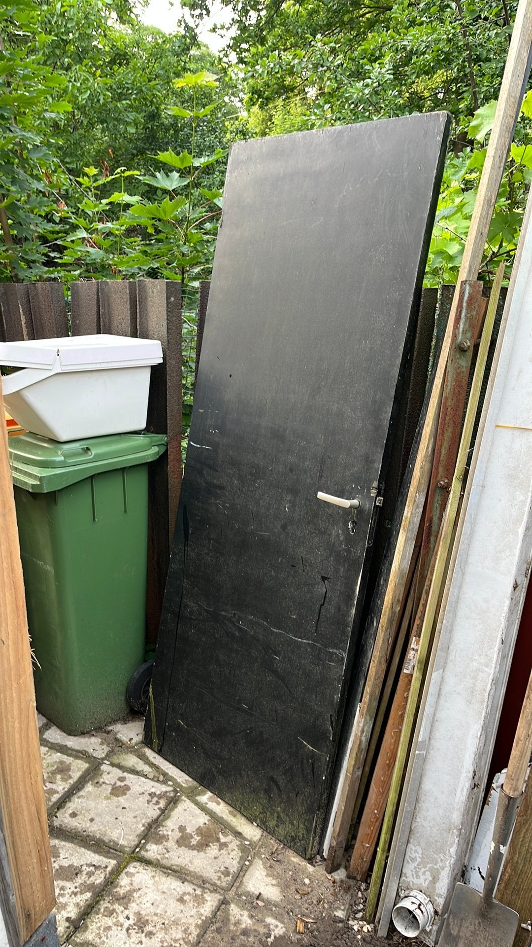 Gratis hardhouten deur met slot, Doe-het-zelf en Verbouw, Deuren en Horren, Ophalen, Zo goed als nieuw, Binnendeur, 200 tot 215 cm
