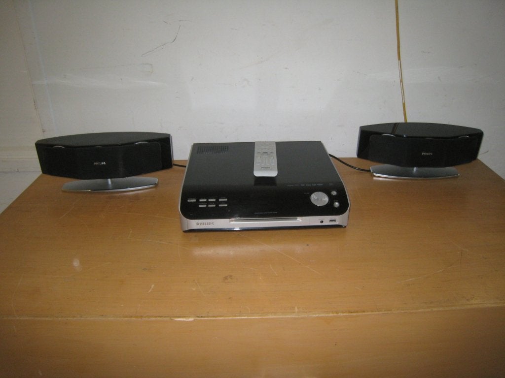 Philips HTS 6510 DVD home theater system met 2 boxen, Niet ingevuld, Gebruikt, Niet ingevuld, Niet ingevuld