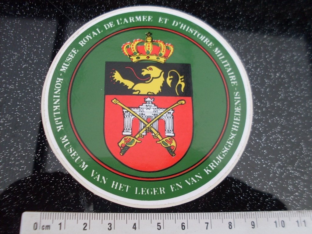 sticker kon museum van het leger en van krijgsgeschiedenis, Verzamelen, Verzenden, Zo goed als nieuw, Bedrijf of Vereniging