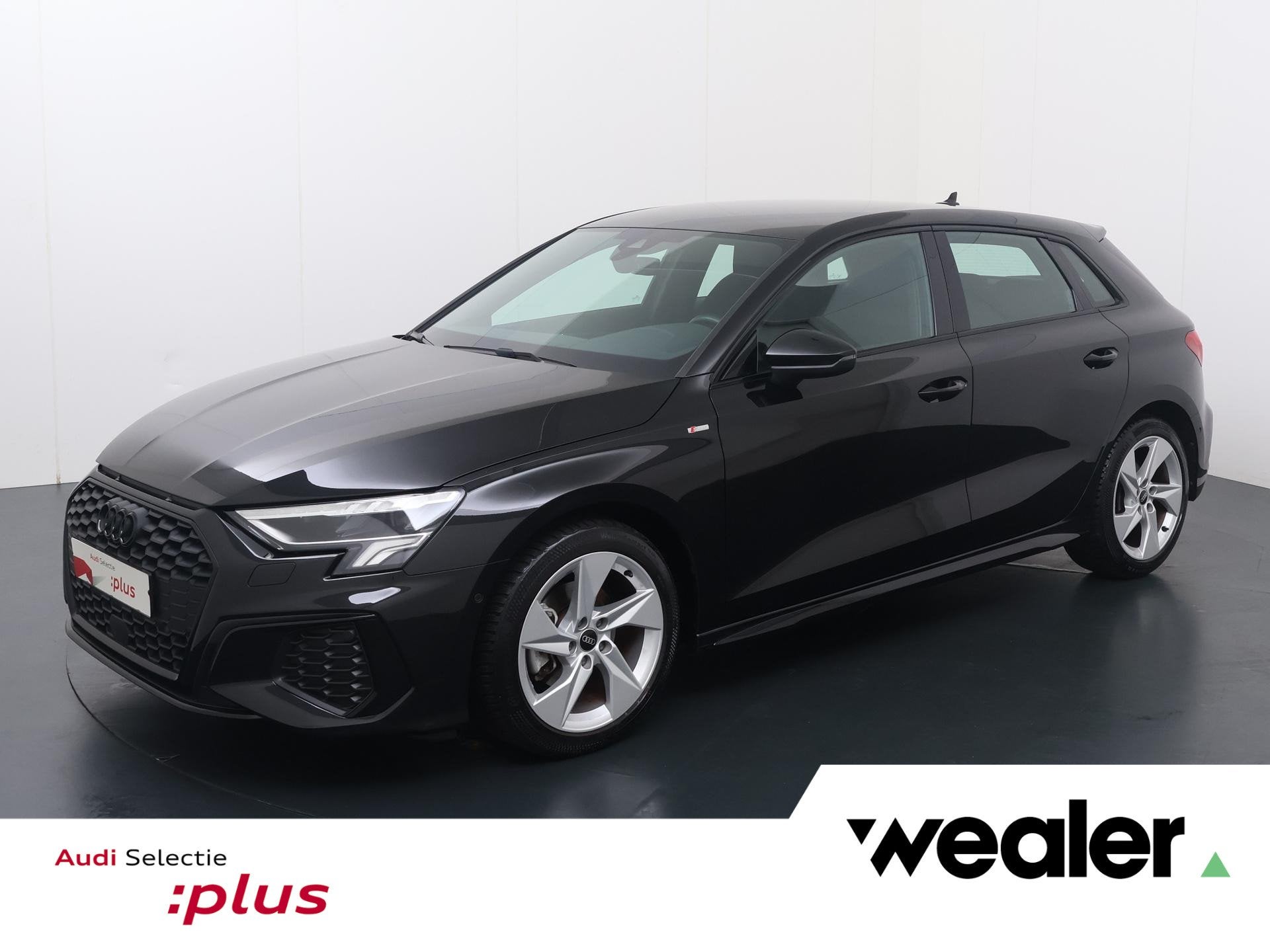 Audi A3 Sportback 35 TFSI S edition | 150 PK | Adaptive Crui, Auto's, 4 cilinders, Leder en Stof, Zwart, Origineel Nederlands