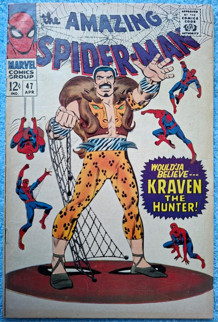 AMAZING SPIDER-MAN #47. 1967. MARVEL SILVER-AGE GEM. KRAVEN., Boeken, Strips | Comics, Eén comic, Ophalen of Verzenden, Zo goed als nieuw