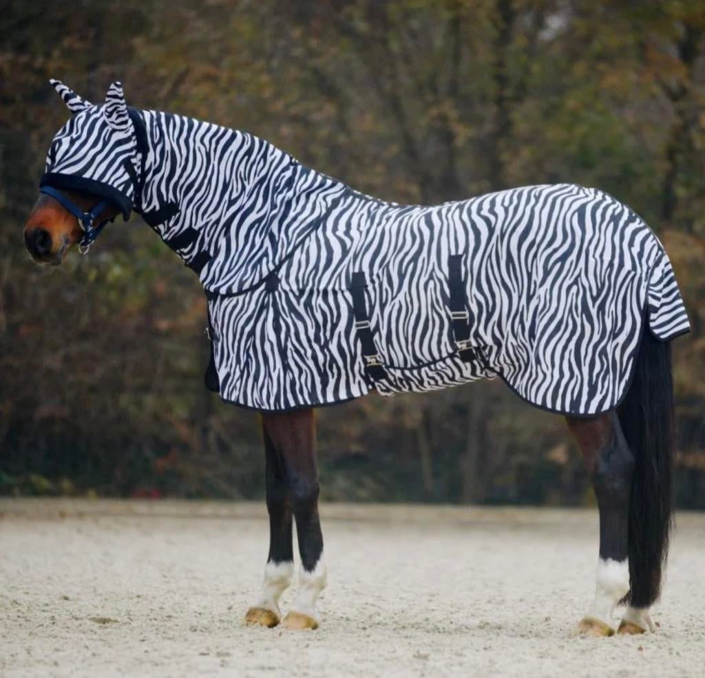 Zebra vliegendeken met losse hals., Dieren en Toebehoren, Paarden en Pony's | Dekens en Dekjes, Ophalen, Nieuw, Vliegendeken