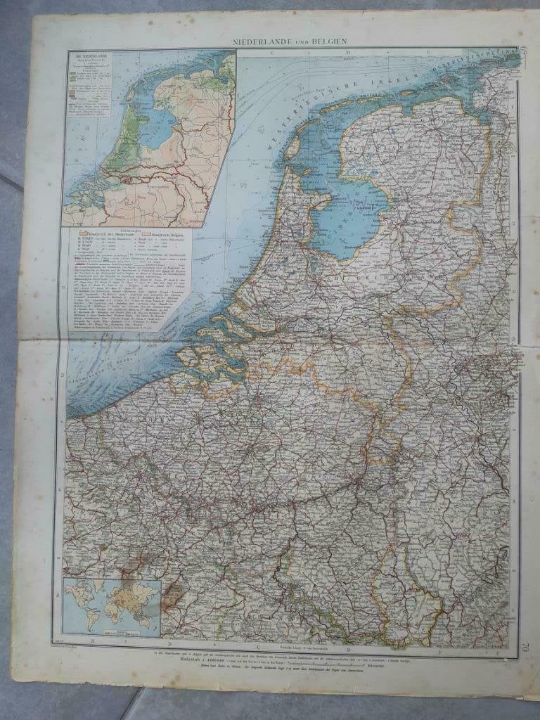 69-70/ Nederland en België Litho uit 1899, Ophalen of Verzenden