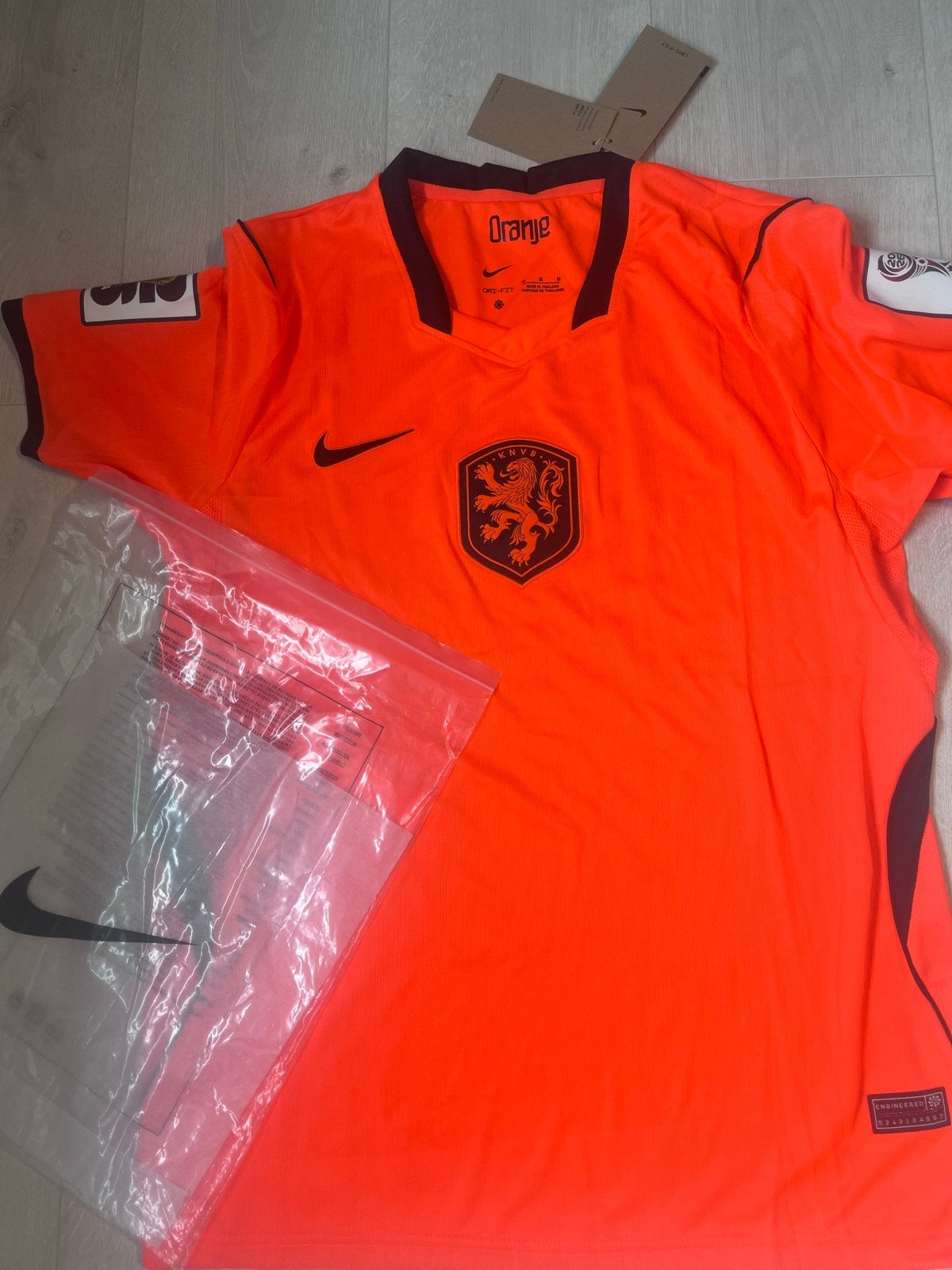 Nederlands Elftal T-shirt Maat L, Ophalen of Verzenden, Zo goed als nieuw, Maat 52/54 (L), Oranje