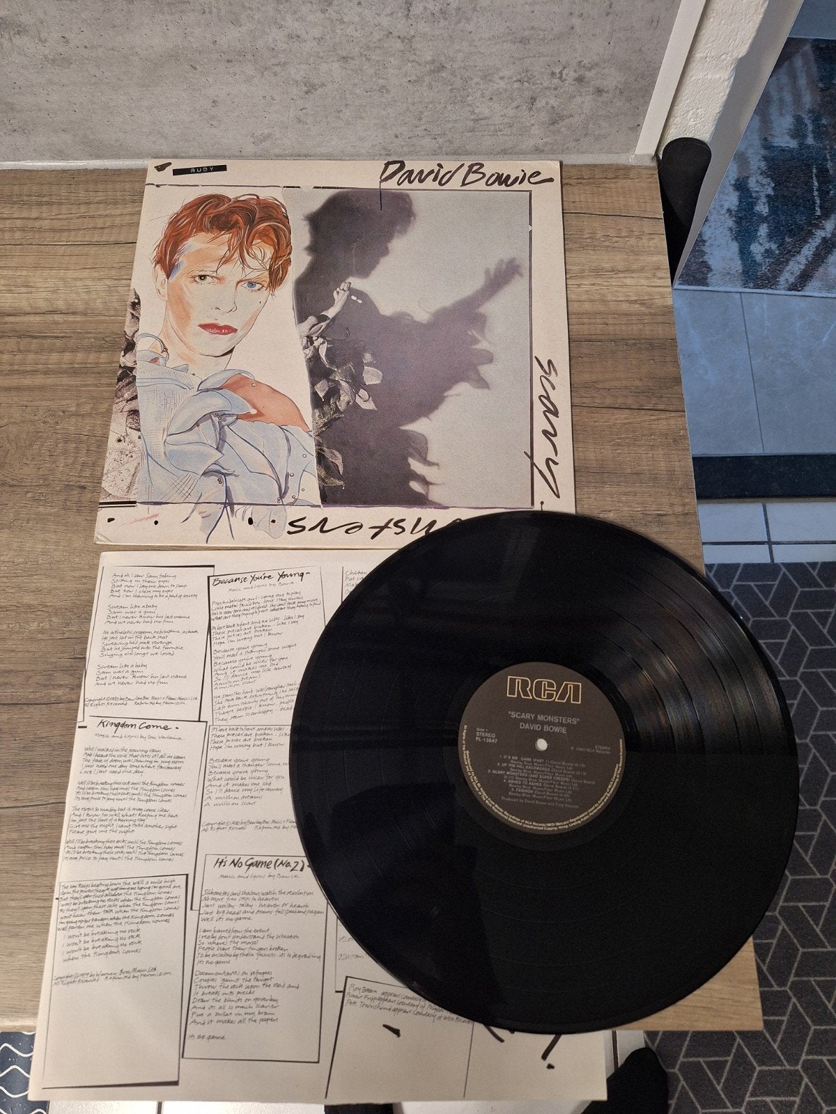 David Bowie - Scary Monsters (And Super Creeps) LP, Originele persing, Ophalen of Verzenden, Gebruikt, 12 inch